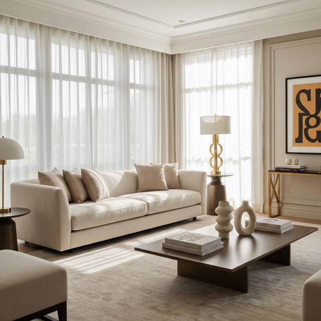 Interior elegante com decoração sofisticada